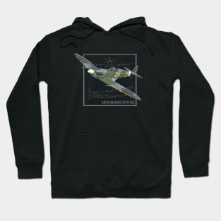 Supermarine Spitfire | British WW2 Fighter Plane Hoodie